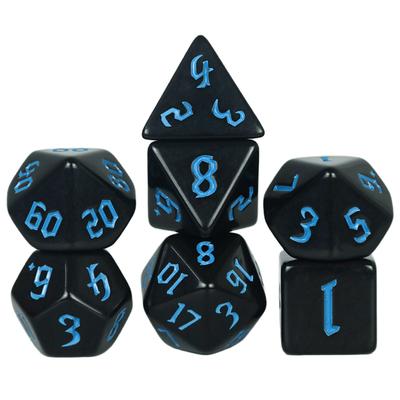 DND קוביות 7 יחידות קוביות פוליהדרליות עבור D4 D6 D8 D10 D% D12 D20 משחקי קוביות משחקי לוח למסיבת משפחה כמזכרות/בידור מתנה