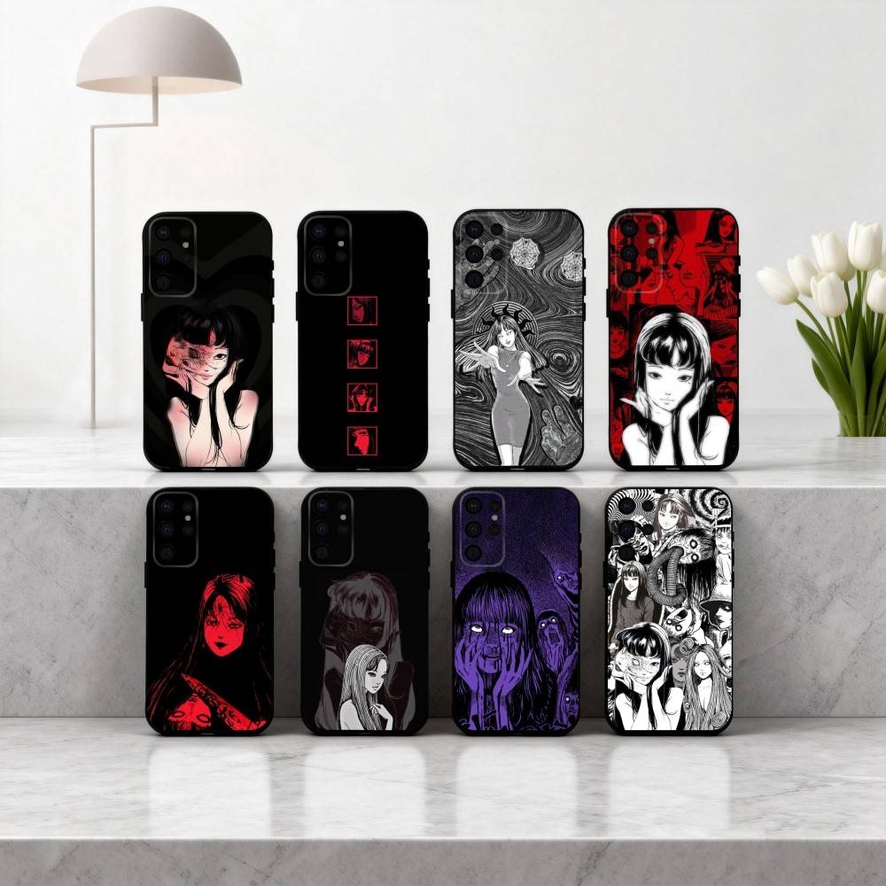 Movie H-Horror T-Tomie-E Phone Case For Samsung S25,24,23,22,30,21,10,9,Ultra,Plus,Lite,FE,4,5 G Soft Black Case