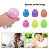 Easter Egg Squishes Toy Slow Rebound Flexible TPR Stress Relief Funny Colorful Egg Squeeze Sensory Fidget Toy Kids Adults Birthday Gift