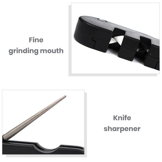 Outdoor Pocket Whetstone Tool High Hardness Diamond-Material Mini Cutter Sharpener Portable Fishhook Grinding Multifunctional Camping File Cutter