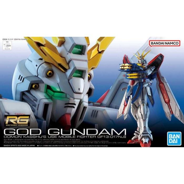 Bandai SPIRITS RG Mobile Fighter G Gundam God Gundam 1/144 Scale Color-Coded Plastic Model Multicolor (1 Count)
