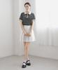 Keulleiseu Js Zip-Up Collared Short Sleeve T-Shirt_Pink
