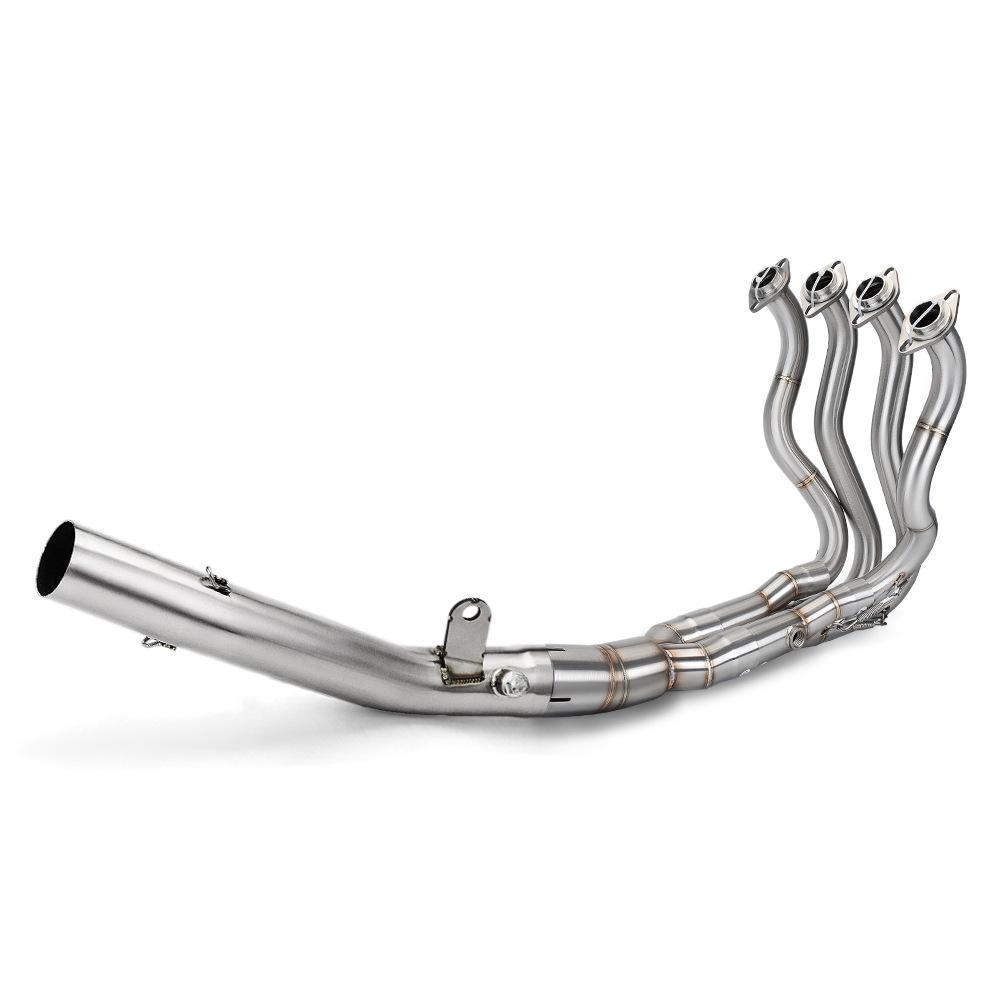 ZX6R Motorcycles: Stainless Steel Front & Mid-Section Exhaust Pipe for Mid-Section Connection To Original Exhaust.