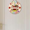 'Welcome To Our Classroom' Teacher Wooden Sign, Charming Round Sign for Classroom Door, Wall Hanging Decor - Ideal Back To School Gift for Teachers