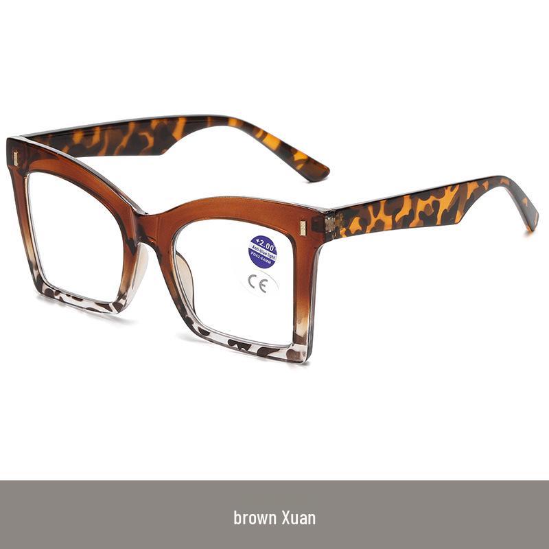 

Фотохромные очки для чтения с большой оправой для женщин, блокирующие синий свет - Европейский и американский дизайн +2.50