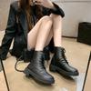 New In Autumn Ankle Boots for Women Elegant With Low Heels Woman Short Shoes Comfortable Hot Footwear Pu Large Size Warm Booties