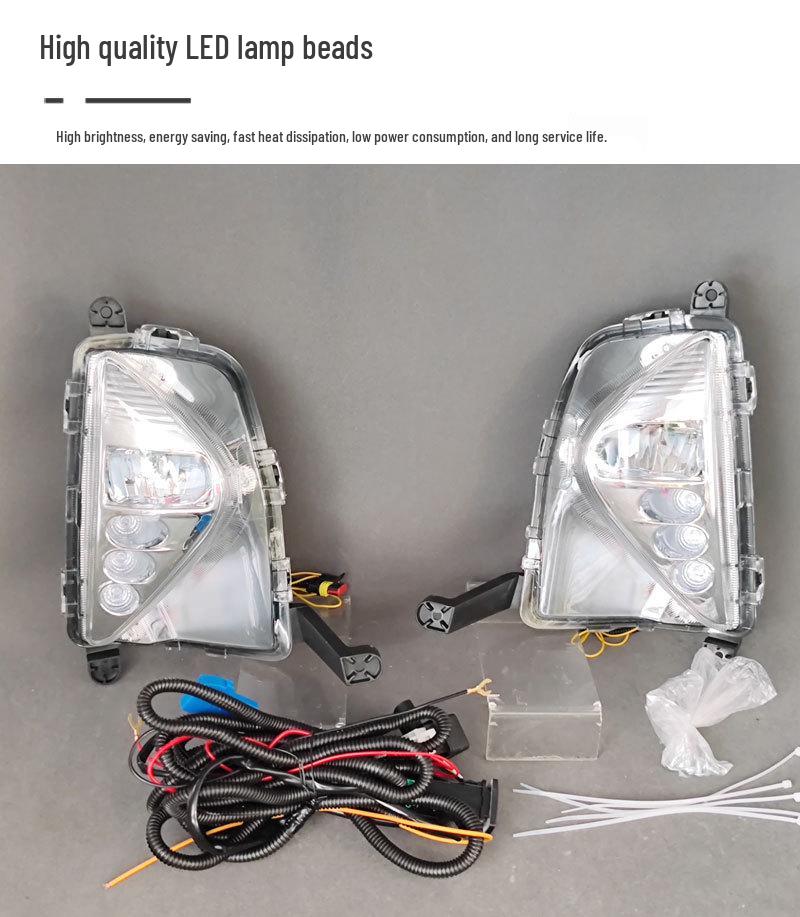 Compatible with 16-18 Toyota Prius LED Daytime Running Lights & Turn Signal Fog Lights