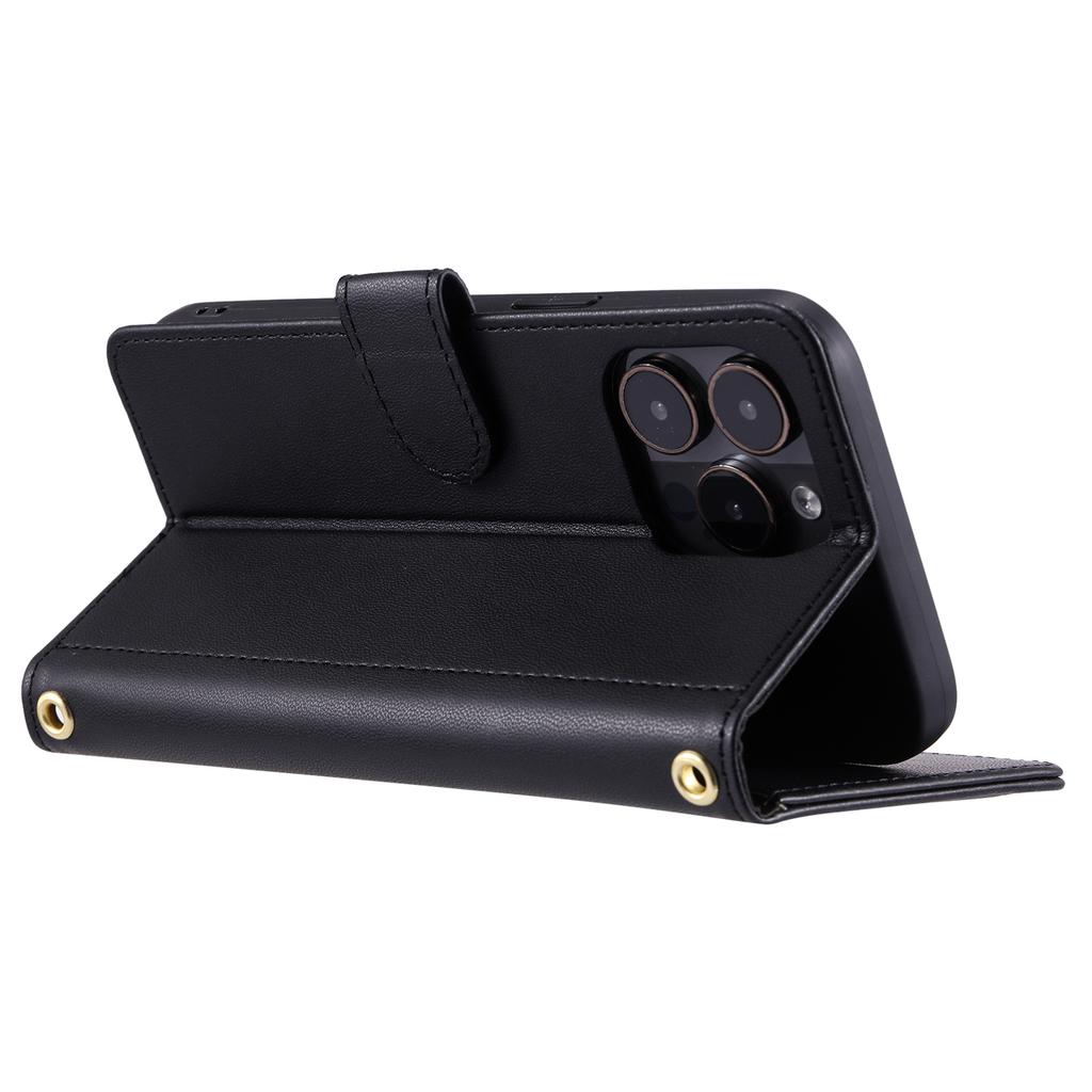 For iPhone 14 Pro Max Leather Phone Case with Wallet Rhombus Grid Pattern