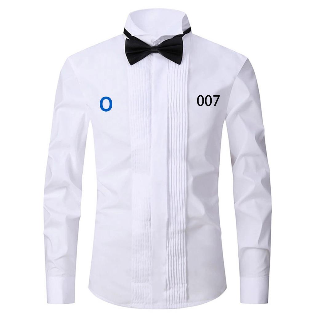 Men Women's Long Sleeved Shirt, Daily Fashion Printed Button Top, Chest Pocket Cardigan