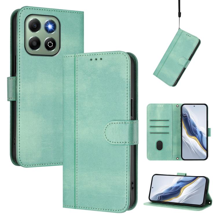 Linien-Spleißschnalle Retro Leder Handyhülle