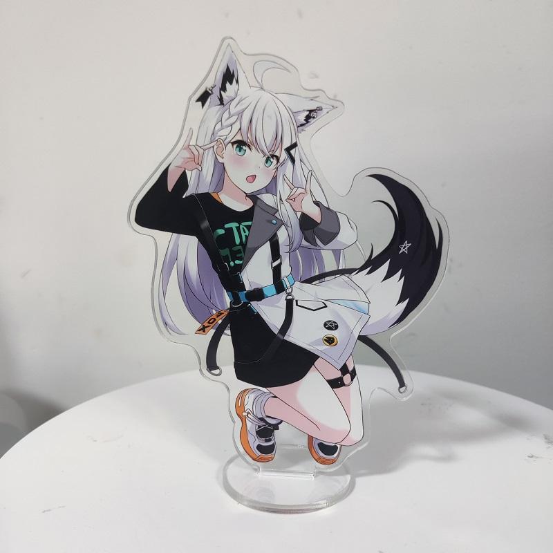15cm Hololi Virtual Hostess New Cartoon Characters Acrylic Cosplay Stand Model Creative Office Decorations Cute Permanent Recording Fans