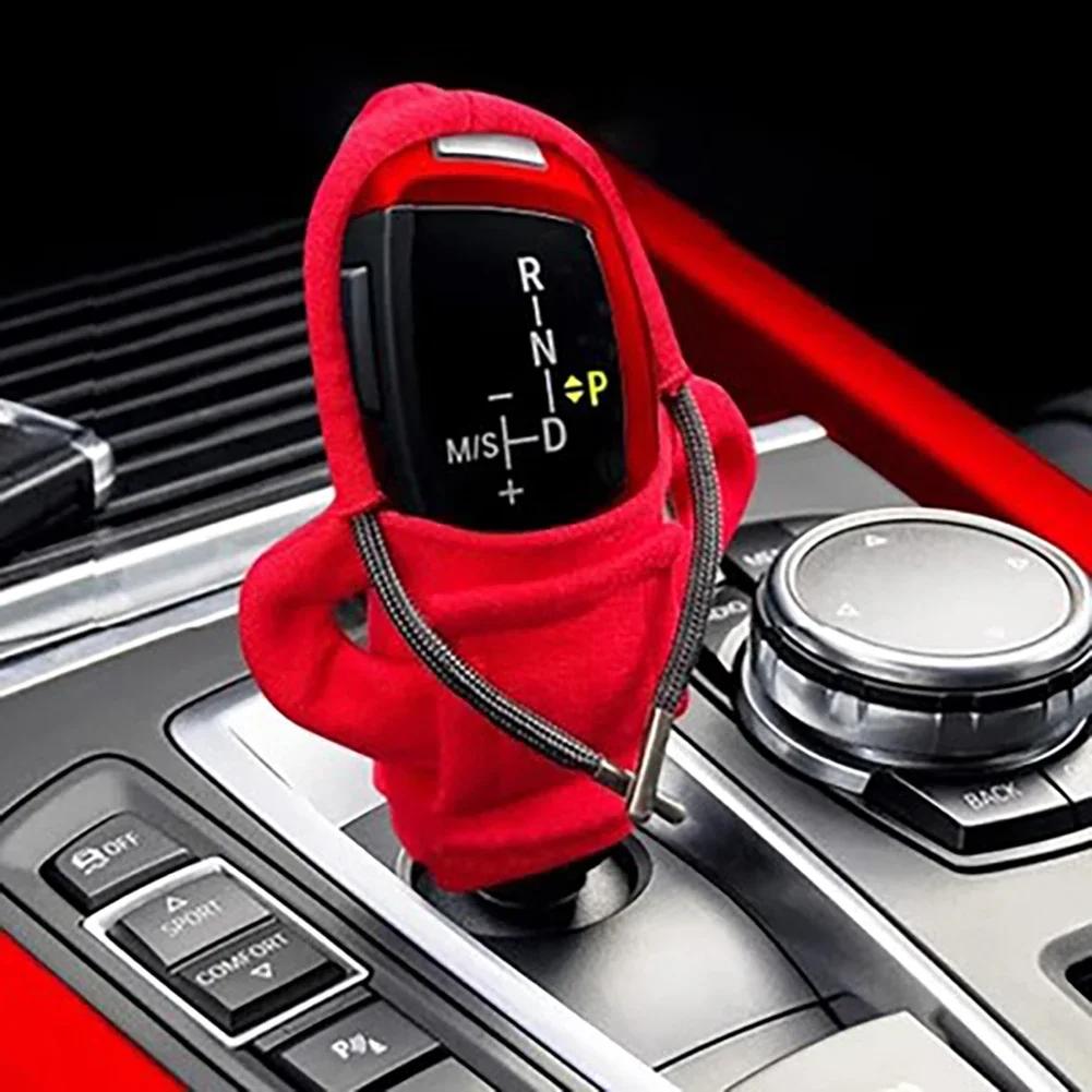 Hoodies Car Gear Shift Cover 1PCS Gearshift Decor Manual Handle Gear Shift AntiSlip Sweatshirt Auto Change Lever Sweater