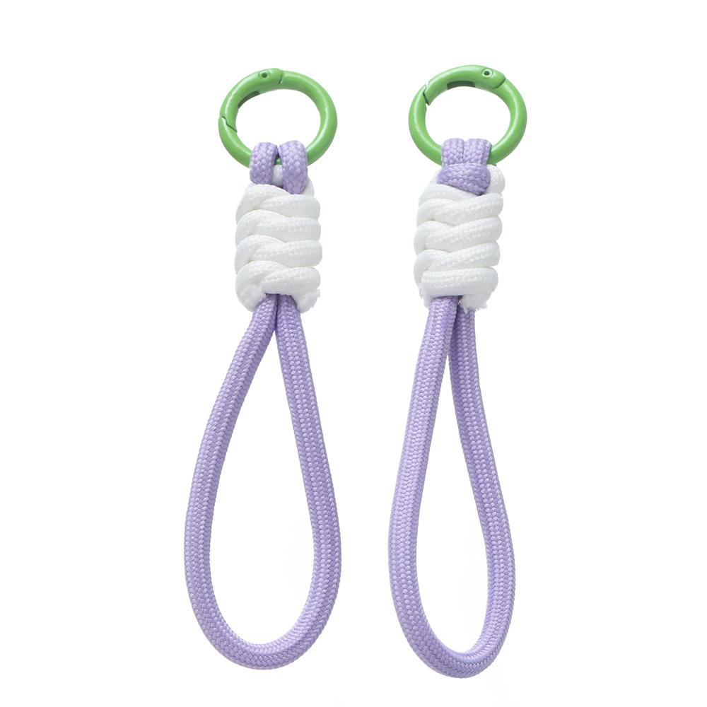 1pc Colorful Braided Lanyard Keychain for Phone Case Women Anti Lost Knot Rope Strap Car Key Chains Diy Accessories Keyring