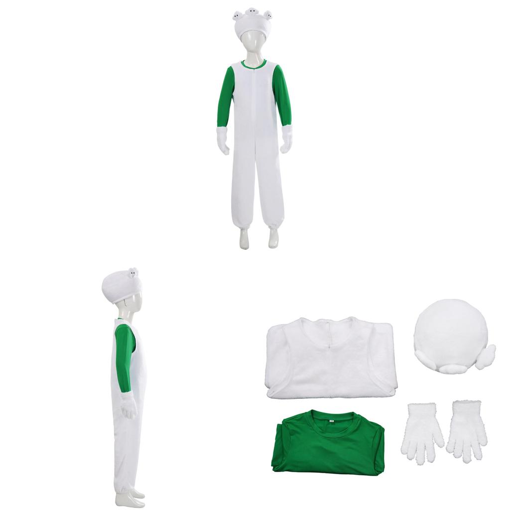 Super Mario Luigi Cosplay Kostüm Für Kinder Und Jugendliche Aus Polyesterstoff