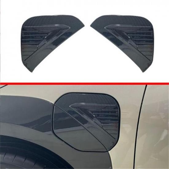 For Toyota bZ4X 2022 2023 2024 Carbon Fiber Side Charging Plug Port Cover Trim