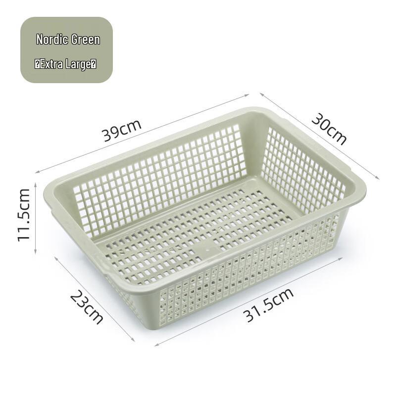 Thickened Nordic Style Rectangular Plastic Storage Baskets