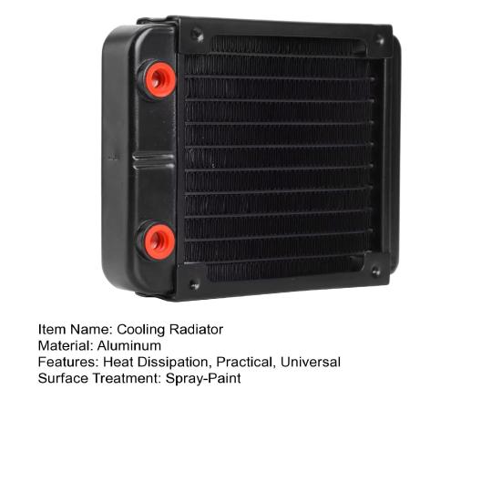 120mm Water Cooling Radiator Widely Used G1/4 Thread Aluminum Heat Exchanger Radiator PC Cooler Heatsink
