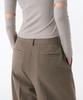 MUSINSA STANDARD WOMAN Women'S Low Waist Deep Tuck Extra Wide Hidden Banding Slacks [Dusty Beige]