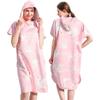 2025 Quick-Dry Hooded Swim Poncho with Zipper - Portable Bathrobe and Beach Towel