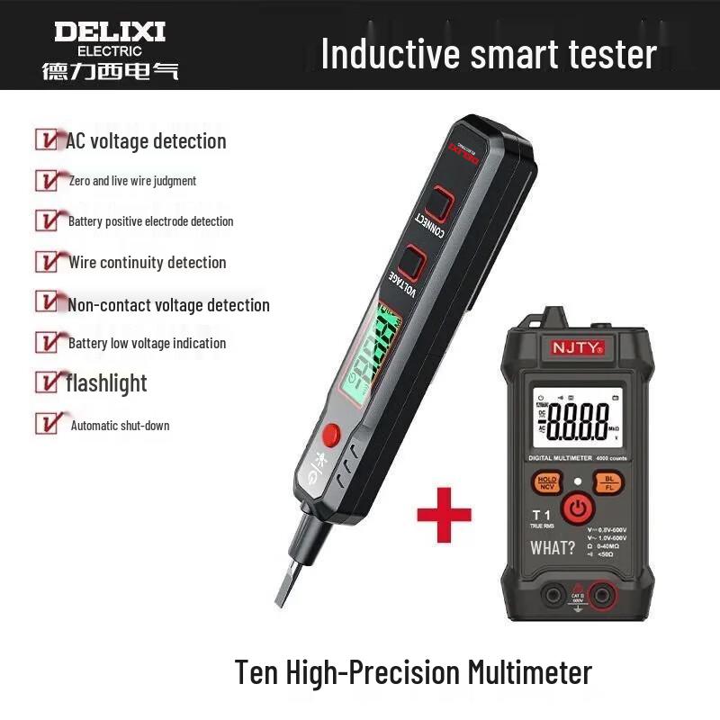 Delixi 2897 Smart Digital Induction Voltage Tester (CN version)
