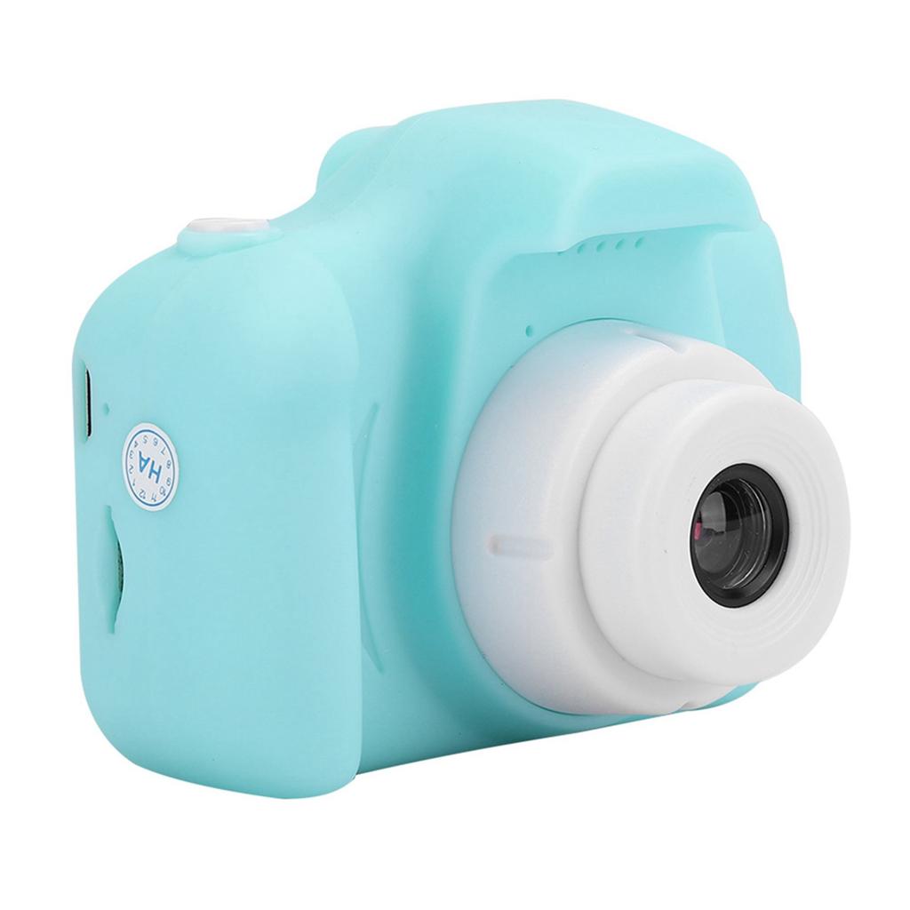 HD Cartoon Digital Video Camera Toy DIY Photos Video Recording for Children KidsGreen