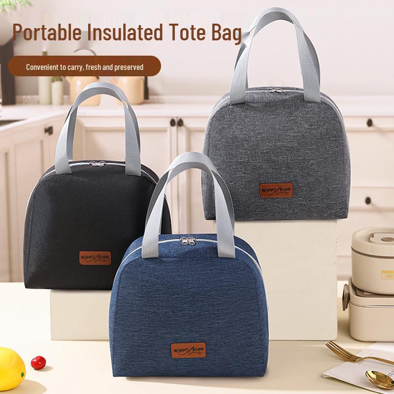 Multi-functional Cationic Insulated Lunch Bag - Large Capacity, Thickened Aluminum Foil, Handheld Food Container for Students