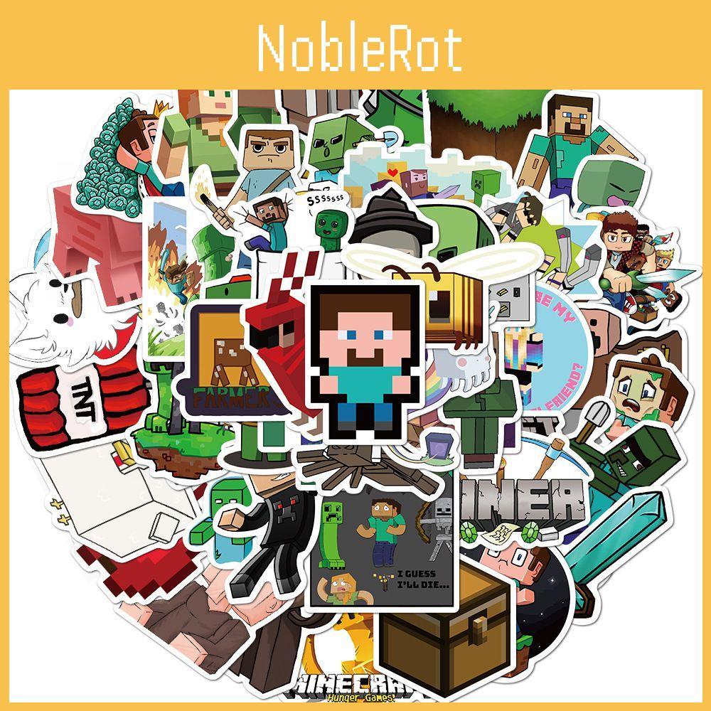 Minecraft Game 100pcs Stickers Diy Waterproof Lapyop Bike Luggage Decal Suitcase