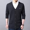 Hengyuanxiang Men's V-Neck Wool Blend Knit Cardigan
