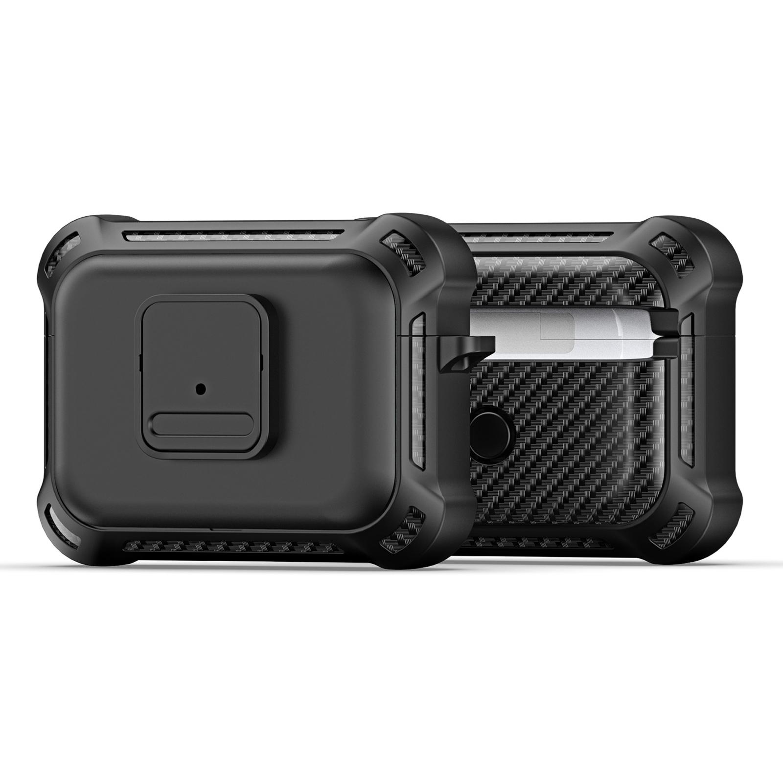 

DUX DUCIS PECG Series for Apple AirPods Pro Case Full Body Protection Cover with Keychain Black