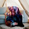 1PC Custom Name Fantasy Dragon Parade flannel blanket versatile,all-season throw suitable for the living room,bedroom,camping,travel,and gift