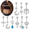 Personality Belly Button Rings Stainless Steel Navel Piercing Barbell For Women Simple Belly Ring Beach Jewelry Gifts