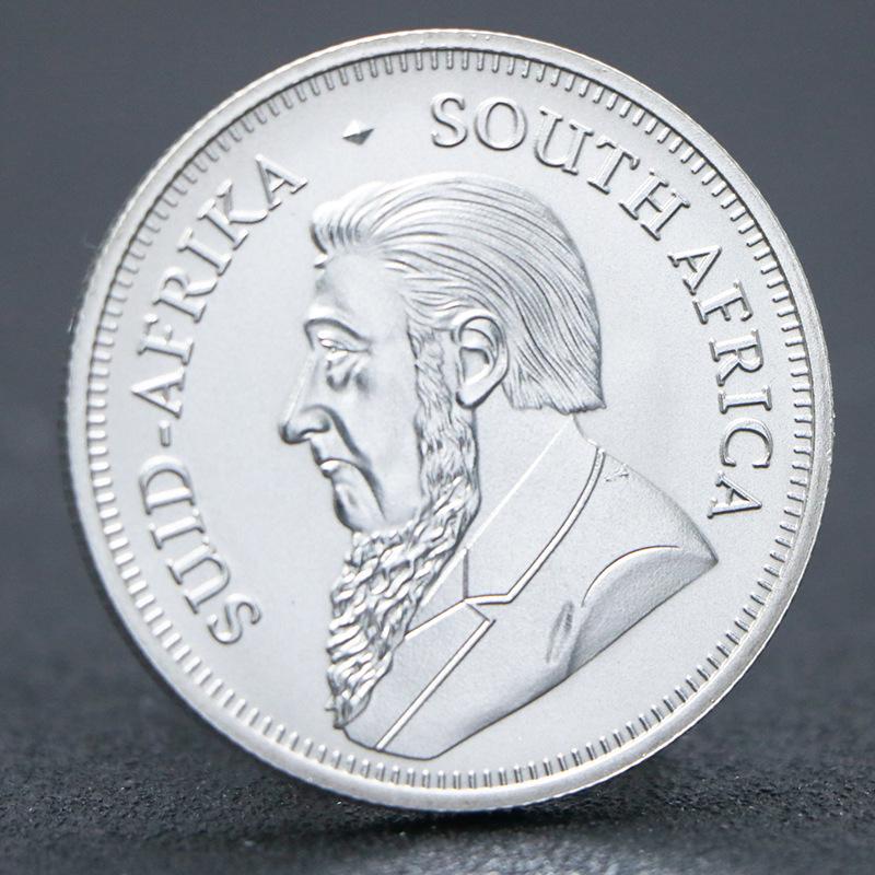 Kruger coin, deer, silver plated, South African commemorative medal, commemorative coin, 2022-2026