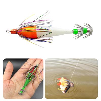 Fishing Squid Jigs Saltwater Fishing Lures Squid Jigs Hook Hard Fishing Lures Luminous Shrimp Prawn Lures Enduring