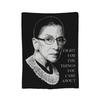 Rest in Power  Ruth Bader Ginsburg  Blankets Flannel Textile Decor  Portable Super Warm Throw Blanket for Home Office Quilt