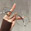 Ladies' Retro Square Reading Glasses+1.10 To -4.00 Degrees for Daily Use and Fashion Accessories