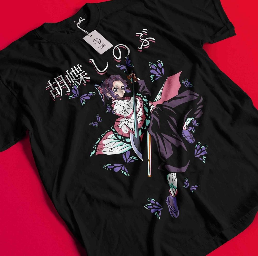 Demon Slayer Shirt Rengoku Kyojuro Tshirt Tanjiro T-Shirt Muzan Doma Akaza Tee BB407