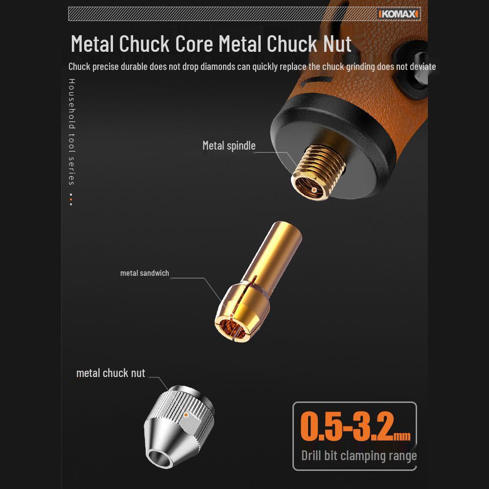 Handheld Electric Grinder & Polisher for Wood, Jadeite, Carving, and Cutting: Compact Electric Drill Tool