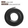 uxcell U Channel Edge Trim 6.6ft Length Rubber Guard Seal Strip Fits 0.5-1mm Edge (5/32" W x 23/64" H) Black