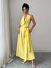 Elegantes französisches Feiertags-Neckholder-Kleid im europäischen Stil für Damen - Frühling/Sommer 2026.
