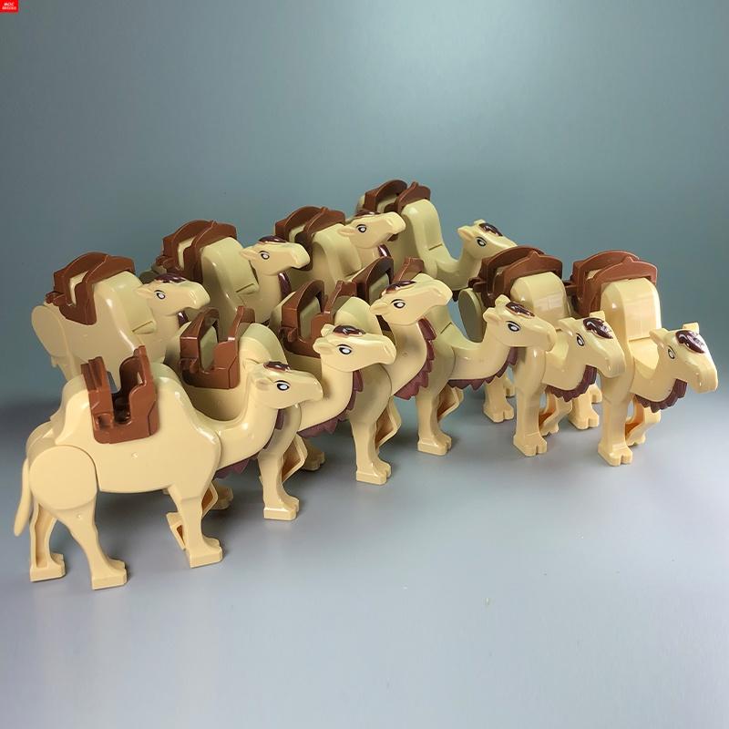 MOC Bricks Jungle Underbrush Forest Animal Monkey Goat Giraffe Bird Night Owl Accessories Building Blocks Friend Toys Gifts