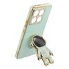 For Xiaomi 14T Pro Case Electroplating Soft TPU Phone Cover with Astronaut Hidden Kickstand