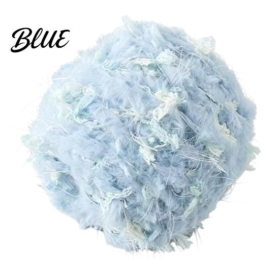 Smooth Weaving Yarn 33M Faux Fur Blend Yarn Soft Fuzzy Mohair for Crochet Thread Knitting DIY Sweater Scarf Hat Colorful Craft Beginners Knitting