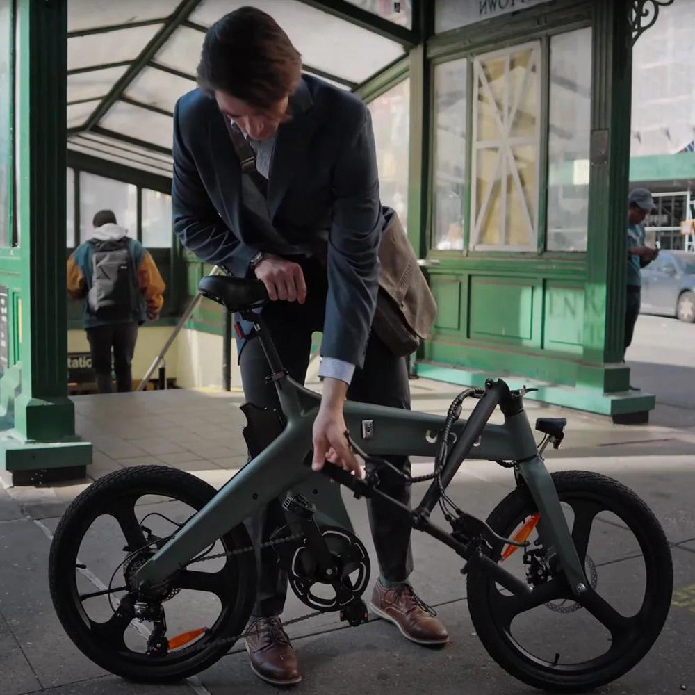 DYU T1 Elektrisches Fahrrad 250W Motor 20" Reifen Faltbares E-Bike Für Erwachsene 36V 10Ah Doppelscheibenbremsen Höchstgeschwindigkeit 25 km/h Maximale Belastung 120 kg