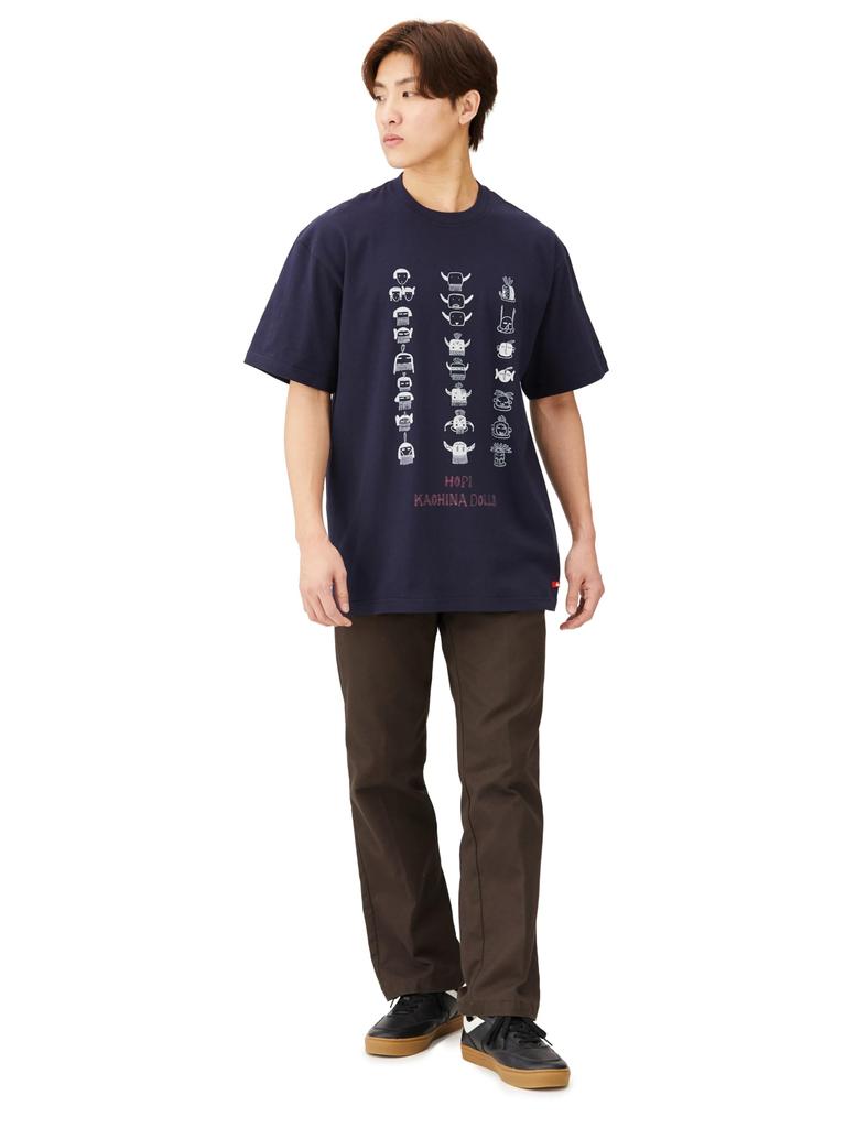 [Indian] Indian SS T-shirt "HOPI KACHINA DOLLS 25" IC-2783 Indigo