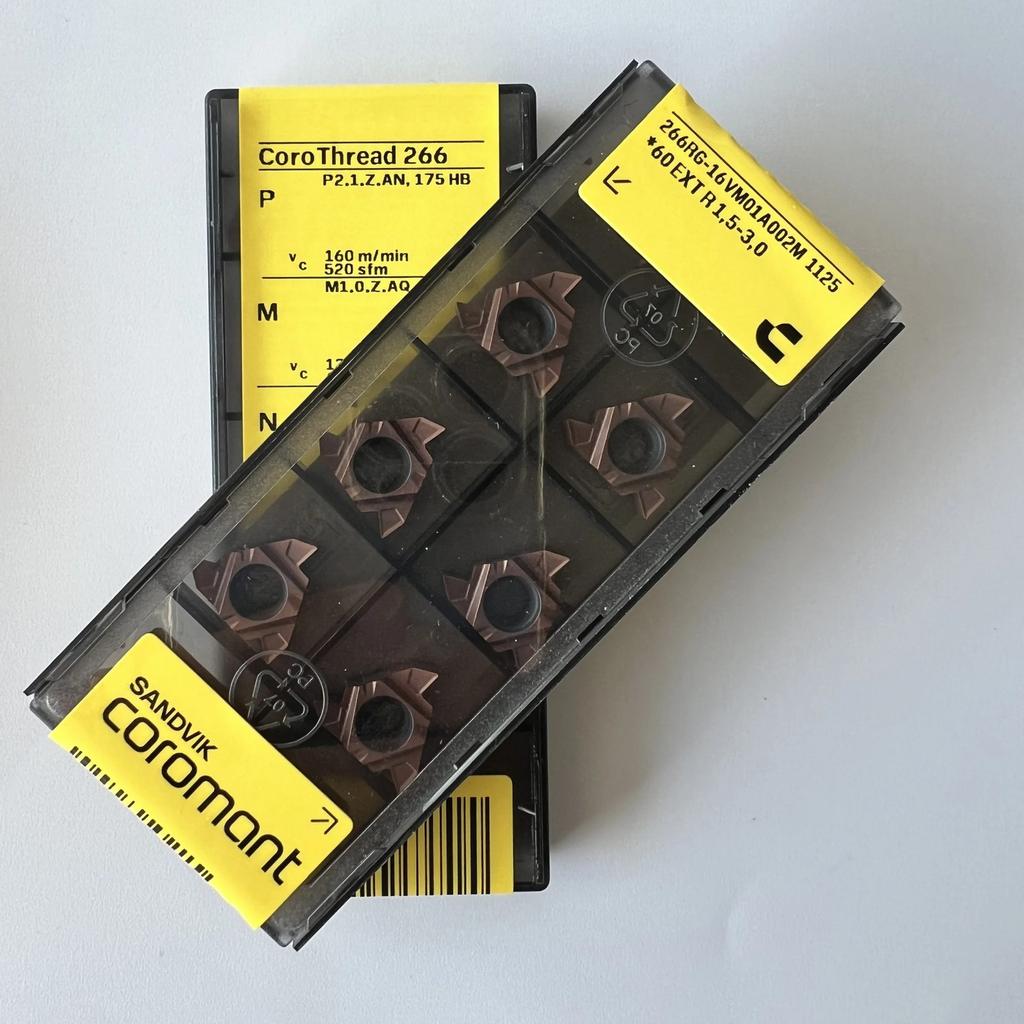 Sandvik / 266RG-16VM01A002M 1125 / Industrial Indexable Carbide Inserts 10 Pcs