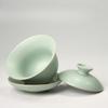 Celestial Green Ru Kiln Cover Bowl High-grade Genuine Ru Porcelain Tea Bowl Teacup Sancai Bowl Kung Fu Tea Cup