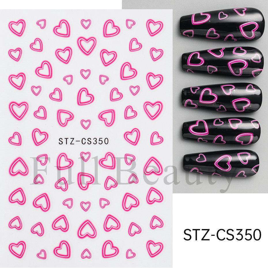 Nail Art Stickers Ins Red Lip Cherry Strawberry Y2K Sweet Cool Style Bow Digital Adhesive Nail Stickers