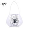 Halloween Party Supplies Cute Treat or Trick Bag with Handle for Kids, Reusable Non Decoration Woven Candy Goodie Bag, Soft Handbag Basket Favors Home