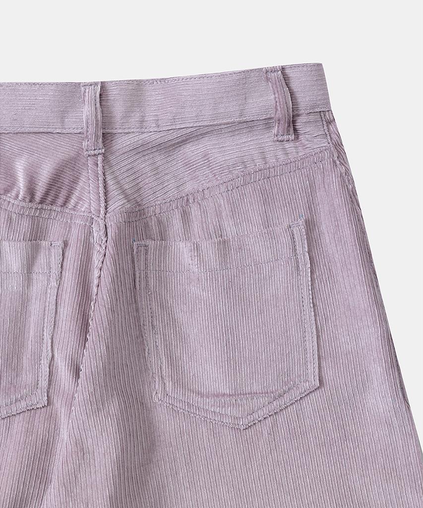 Noir For Woman Tencel-Ribbed Wide Pants (Lavender Pink)