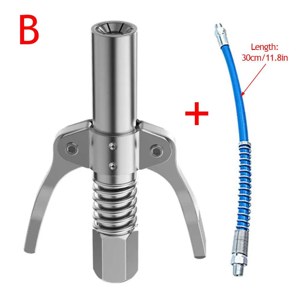 Spojka pro maznici 10000 PSI Velmi odolná Rychloupínací Dvojitá rukojeť Nerezová ocel NPTI/8 Špička maznice proti úniku
